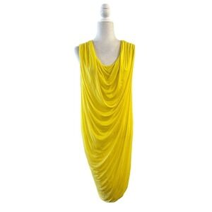 Yigal Azrouel New York Drape Yellow Dress Size 8